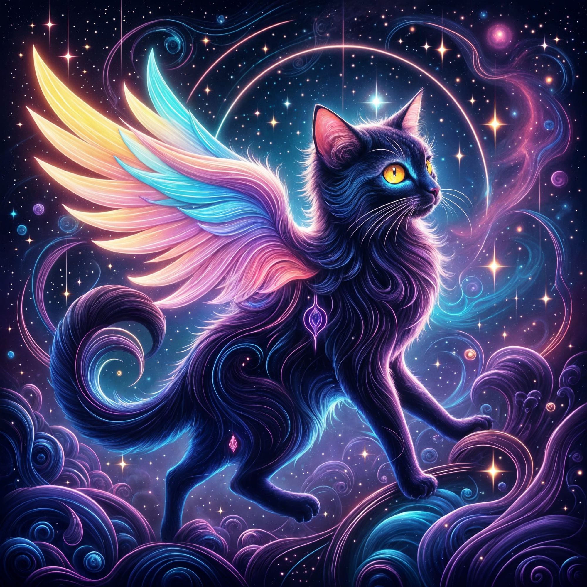 Cosmic Cat Stargazing (1) 