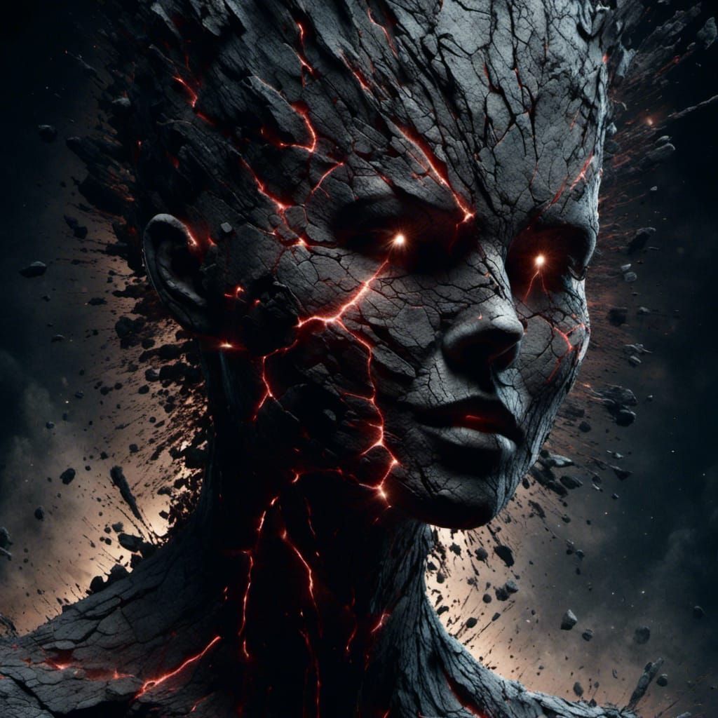 <lora:Crimson Core:1.0> a hyperrealistic image of a attractive woman in the style of Simon Bisley with a enraged mood and a sinister backgro...