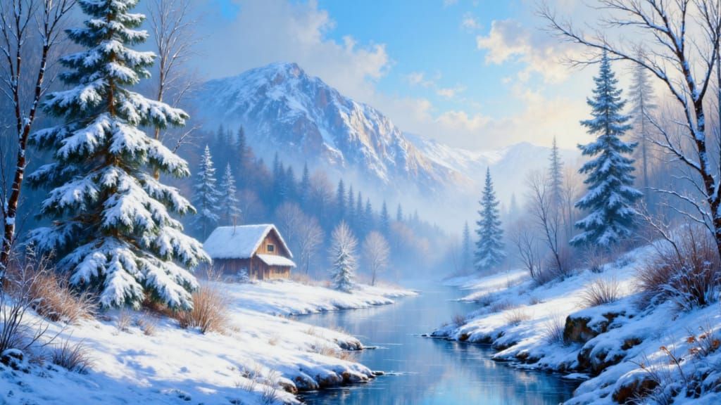 <lora:Fantasycore:1.0> magical snowy landscape
