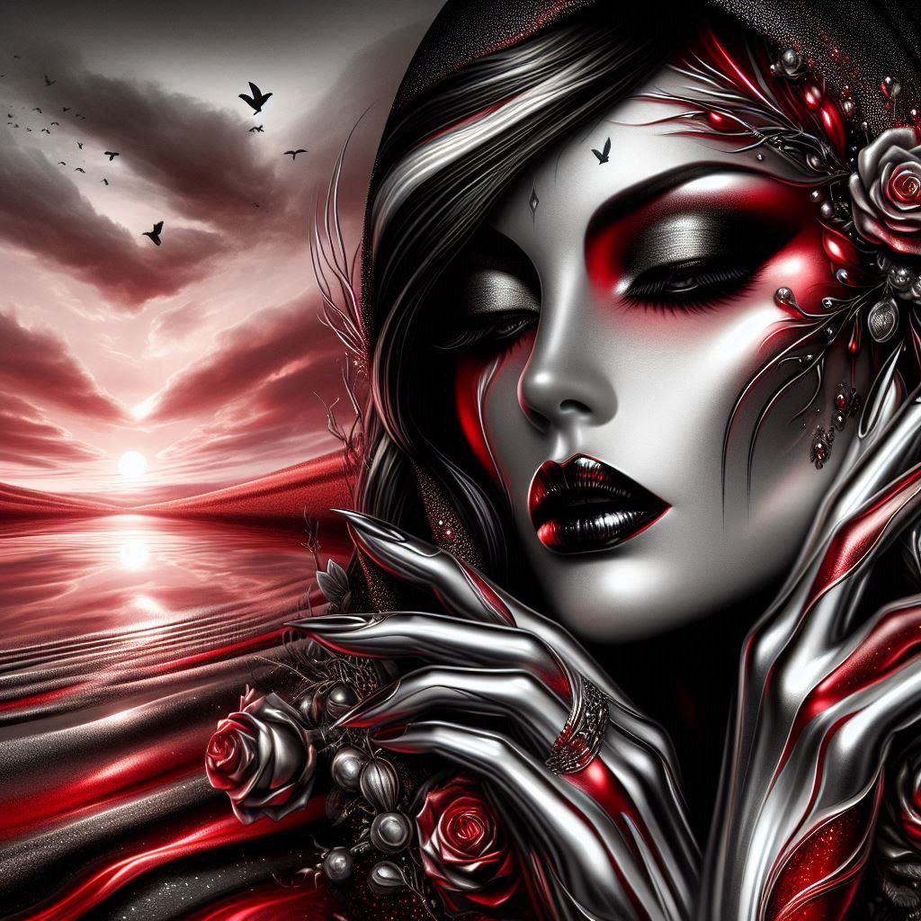 Red Gothic Beauty