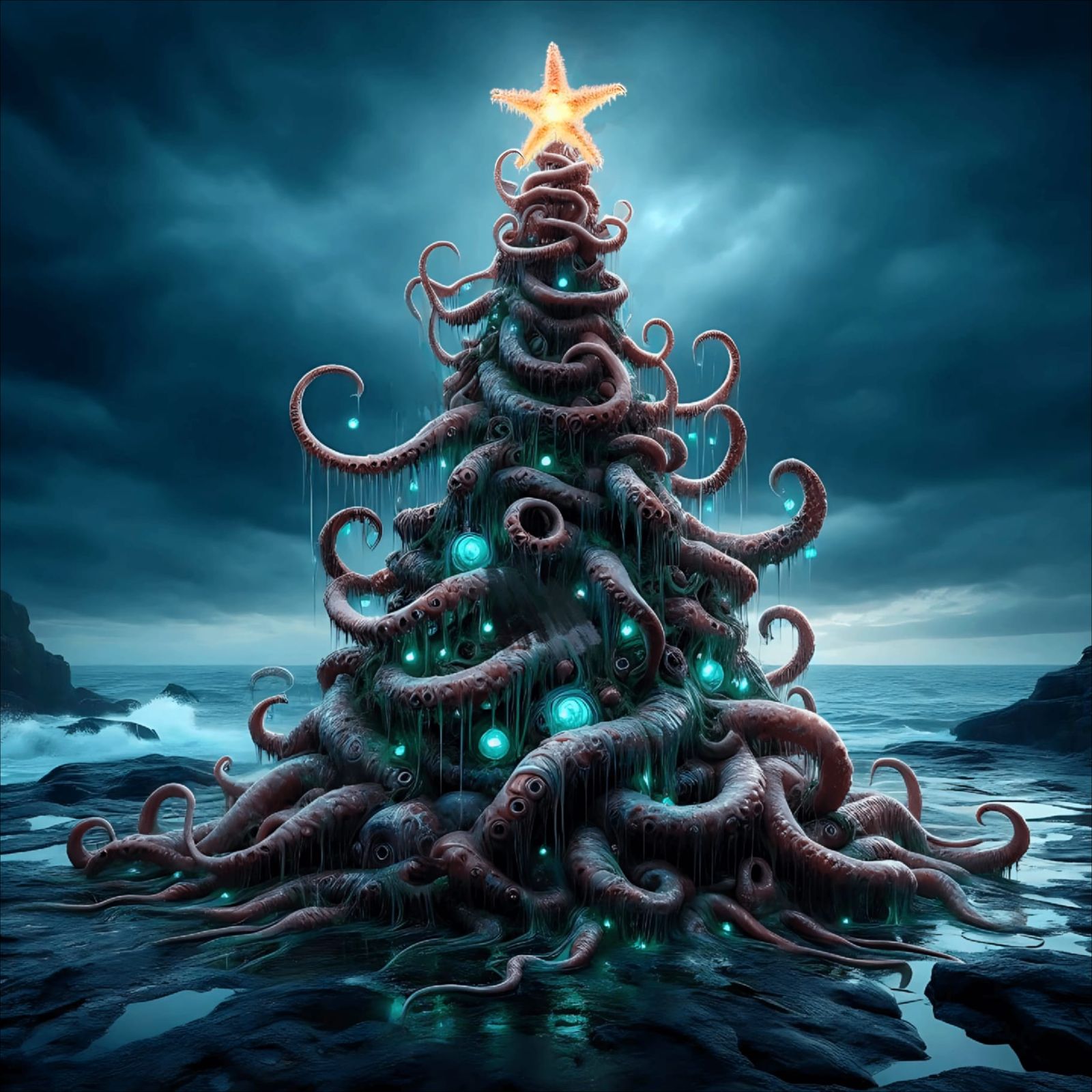 A Kraken Christmas Tree 🐙🎄🌟
