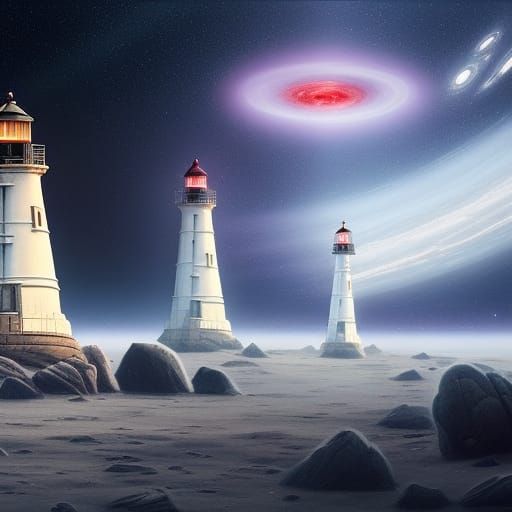 Lighthouses in space