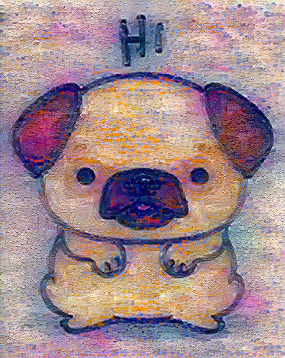 pug saying hi 