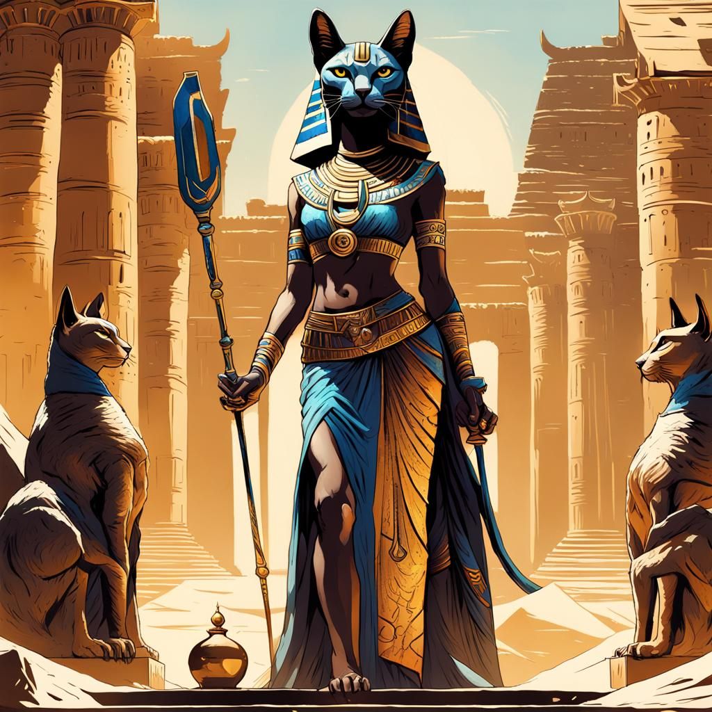 Temple Of Bastet - AI Generated Artwork - NightCafe Creator