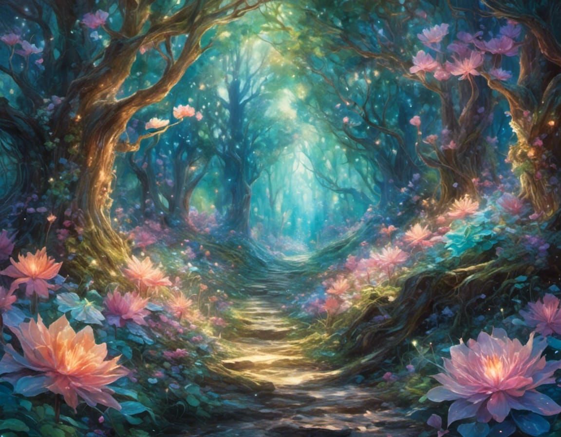 Enchanted Forest: Gouache and Watercolor Fairy Tale