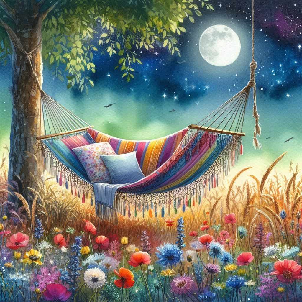 Hammock Under Moonlight