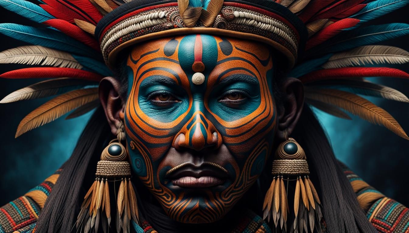 Tribal Chief - AI Generated Artwork - NightCafe Creator