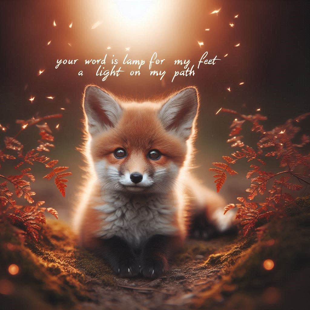 Your word is a lamp for my feet, a light on my path