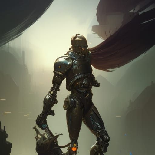 Cyborg Knight - AI Generated Artwork - NightCafe Creator