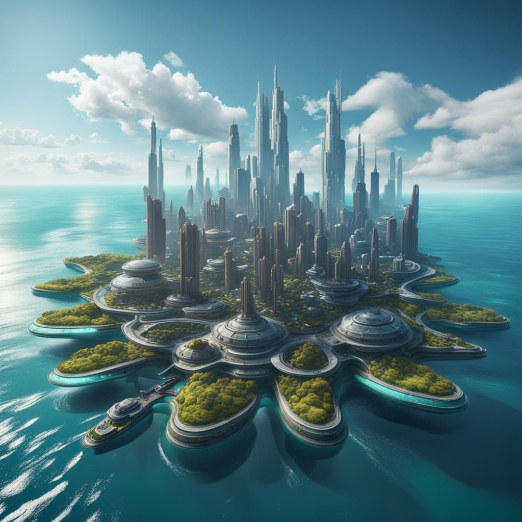 Sea City  by @CeronioArtistry