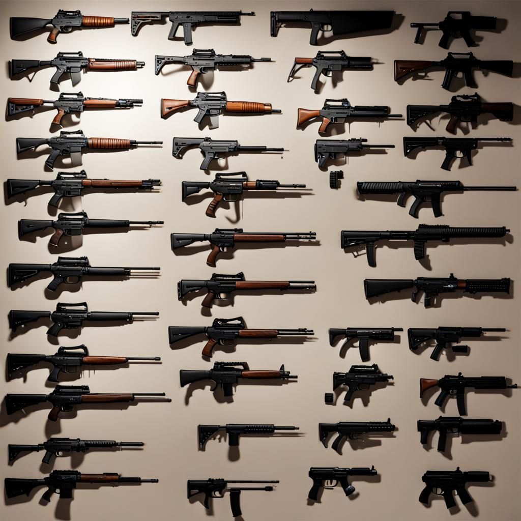 Wall full of weapons