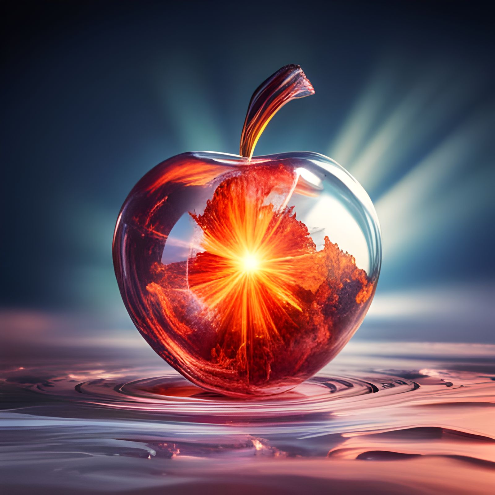 Sunrise in a Crystalline Apple  by @MountainKing 