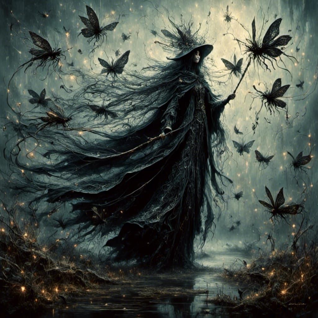 <lora:Surreal Filigrance:1.0> <lora:Glowing runes dark:1.0> ...