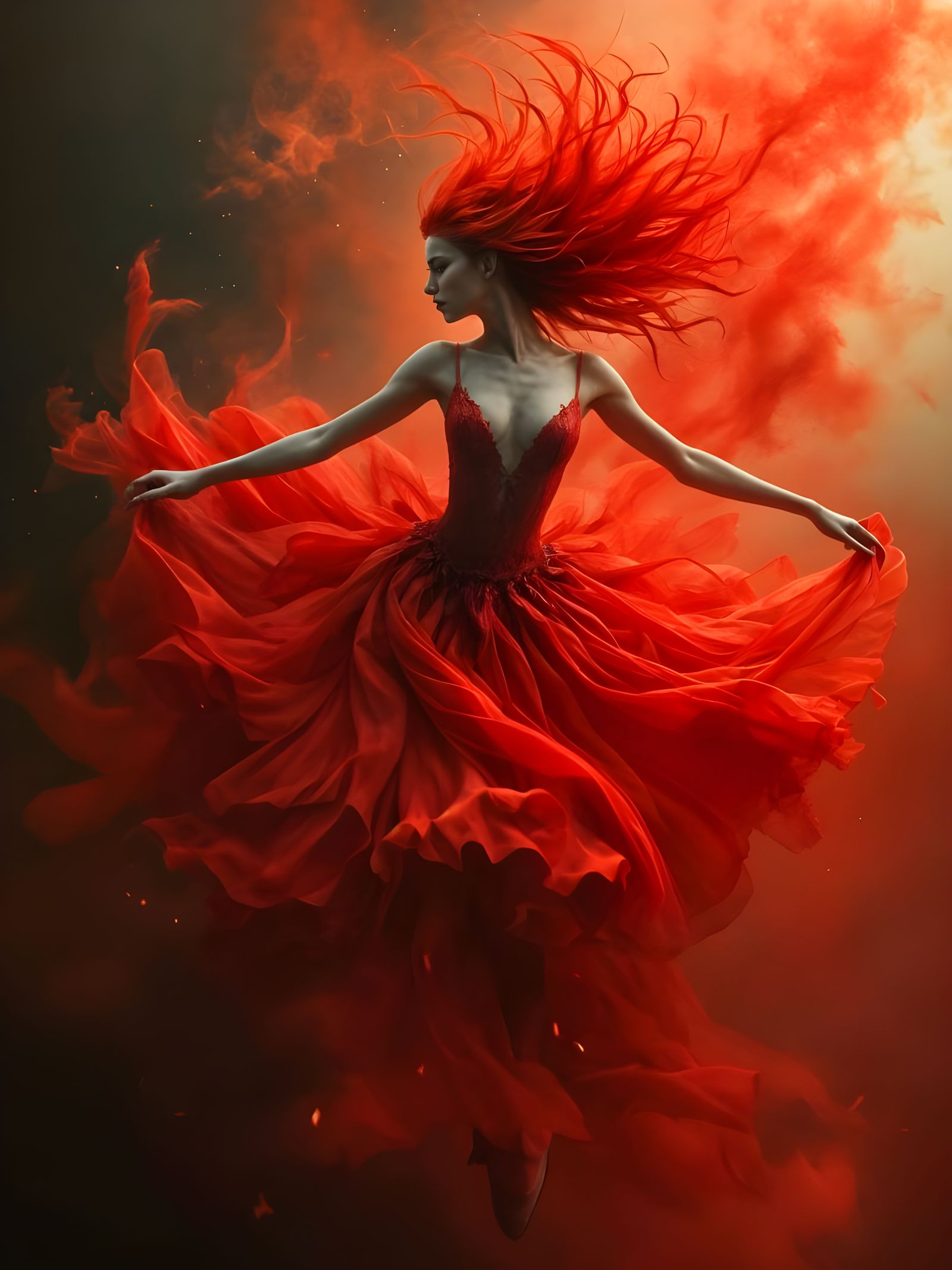 Fire red  by @Tolino