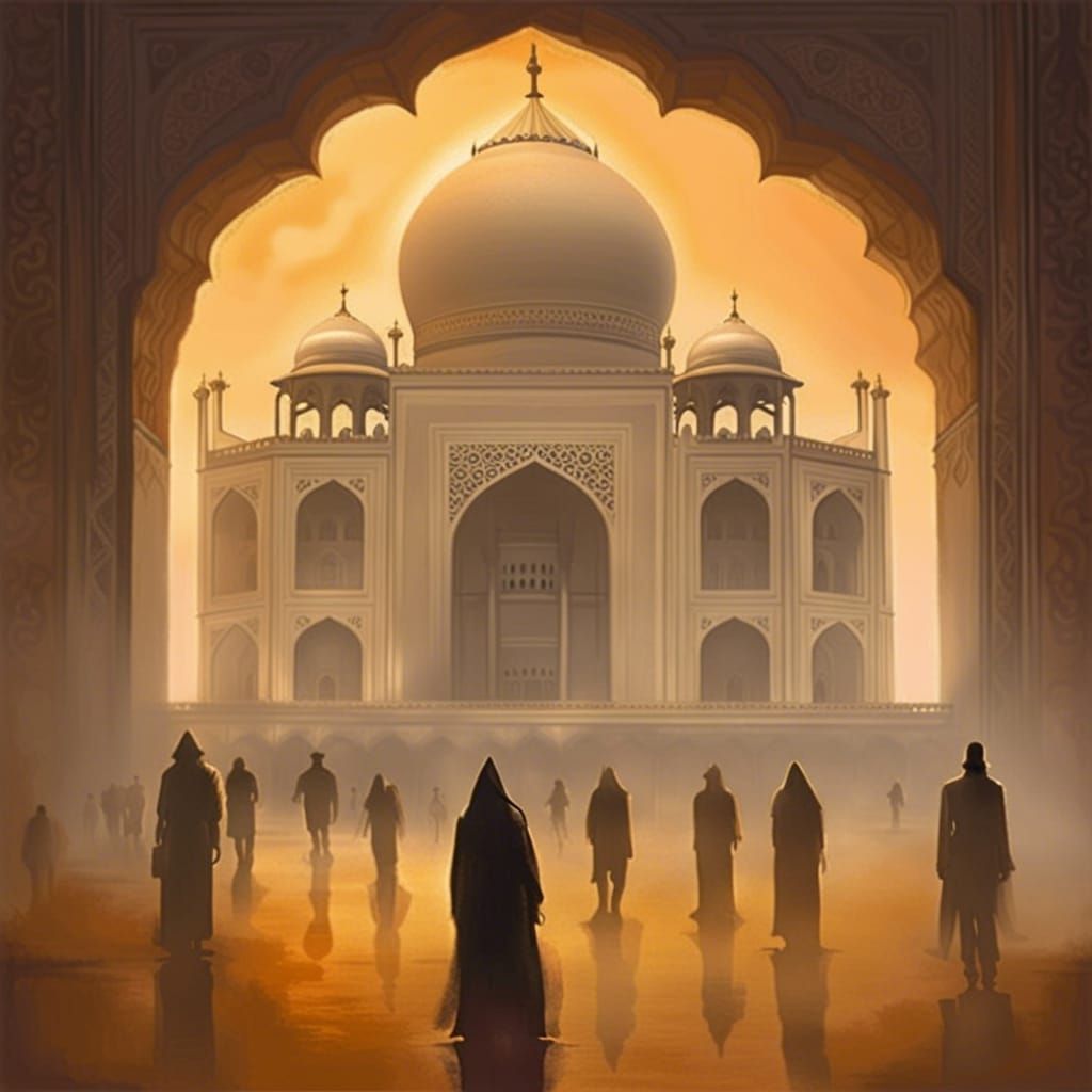 Ghosts of the Taj Mahal - AI Generated Artwork - NightCafe Creator
