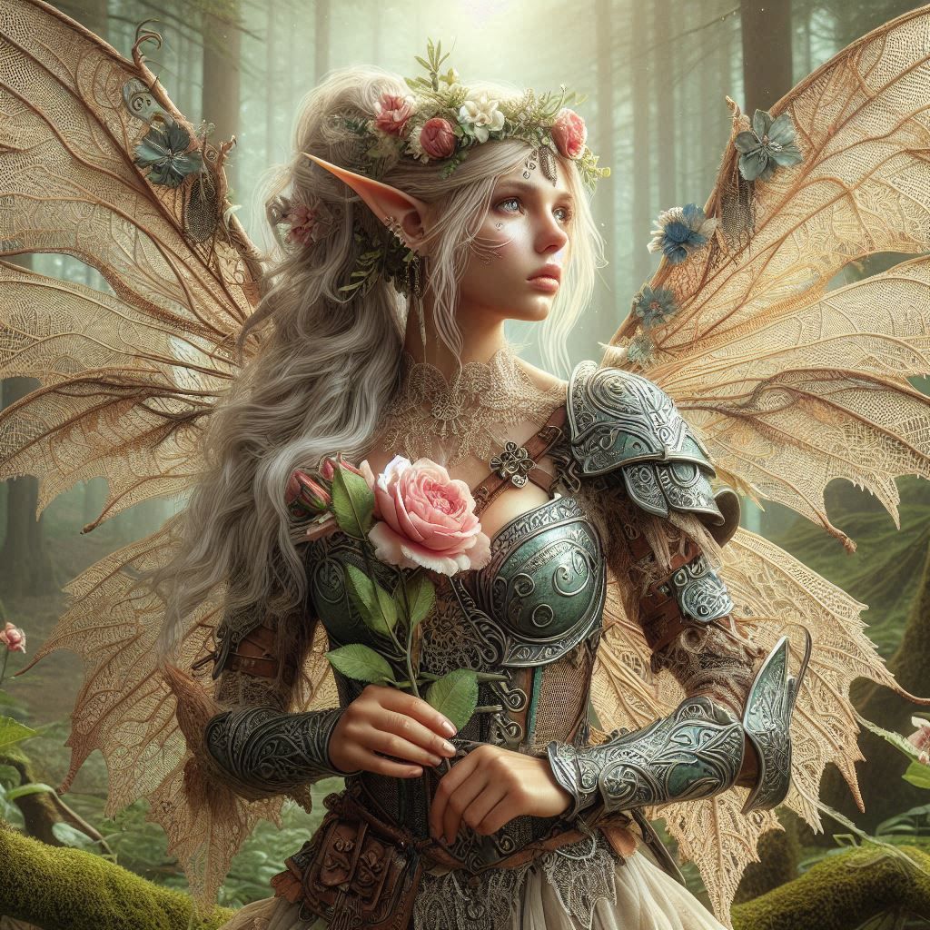 Warrior Fairy and the Rose