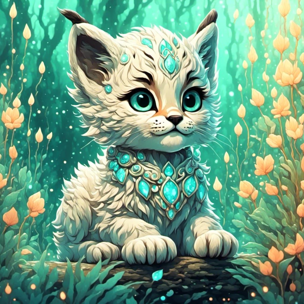 Cute lynx<lora:Cute Animals:1.0>