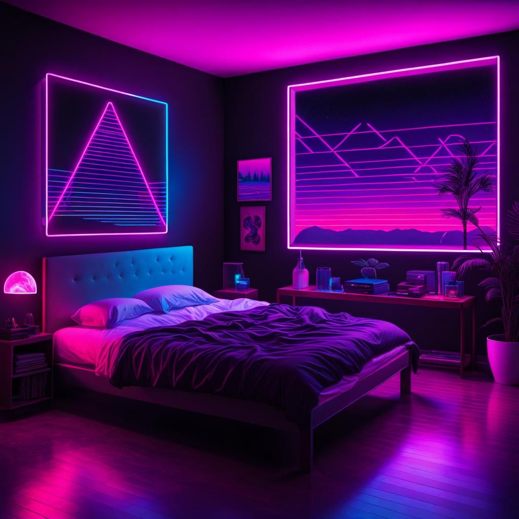 A Cool Bedroom AI Generated Artwork NightCafe Creator