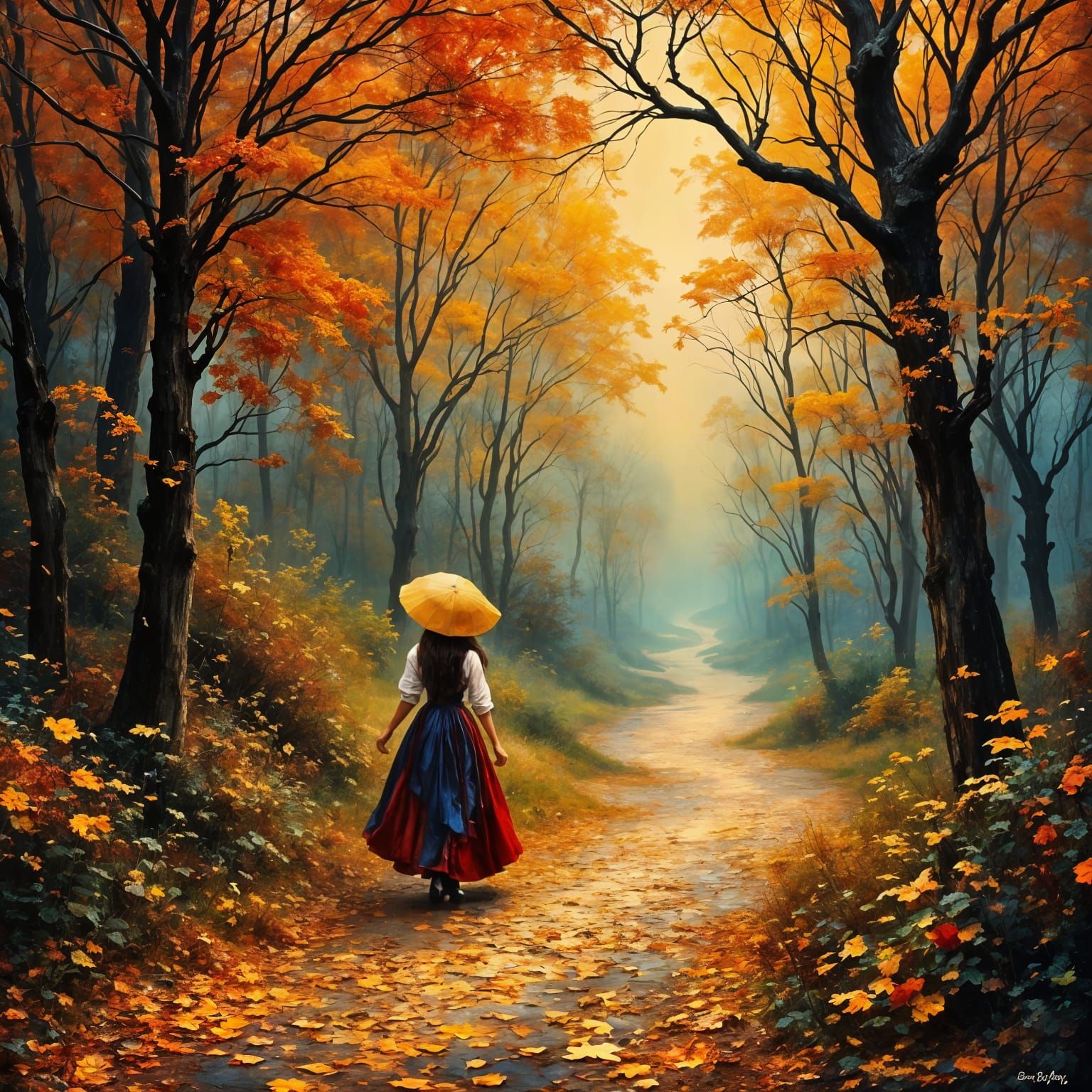 (6 likes) An autumn walk  by @Taralie