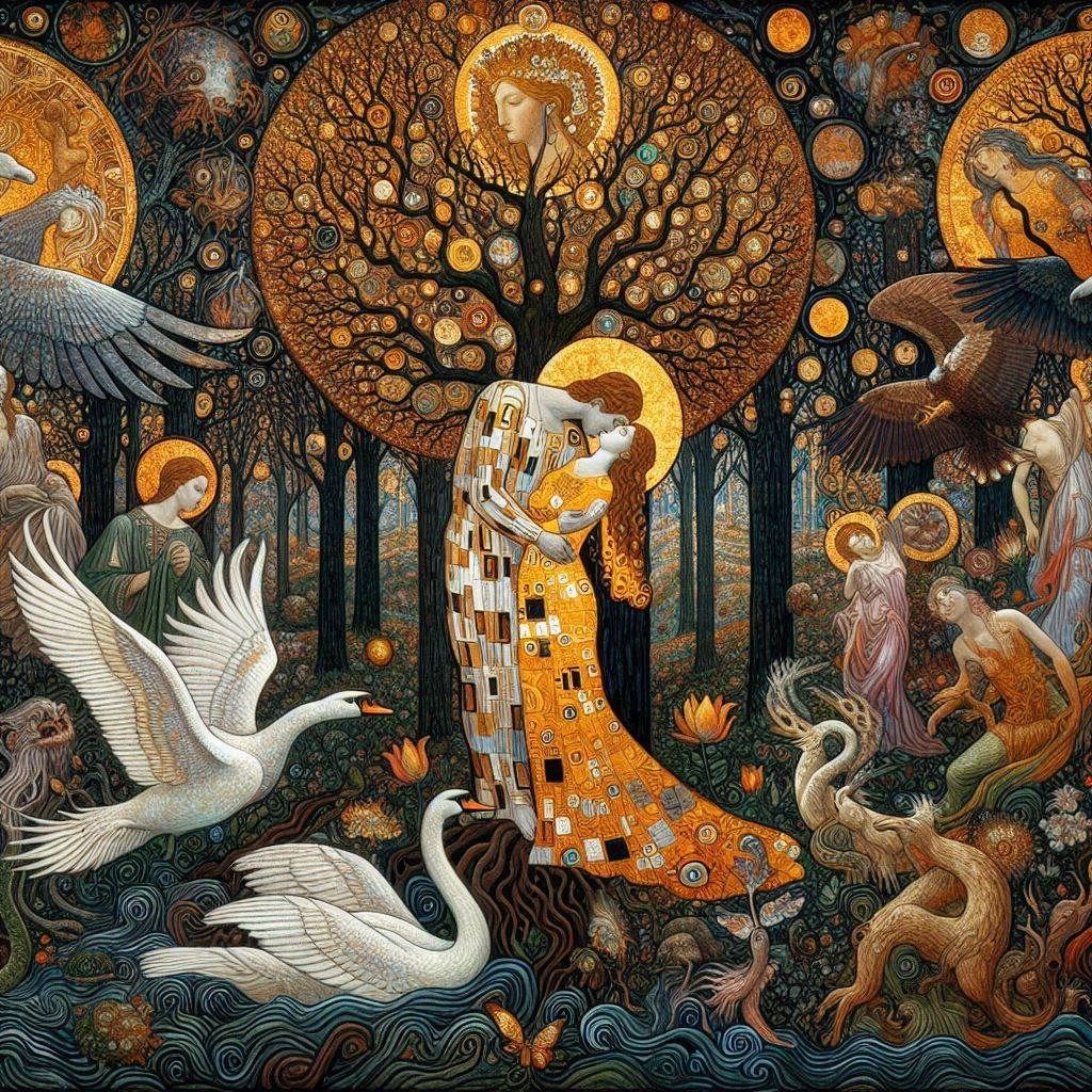 Zeus fell in love with Leda