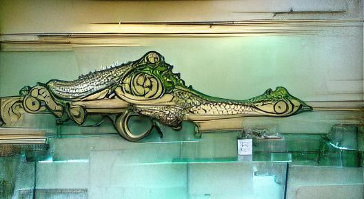 Crocodile Art Nouveau