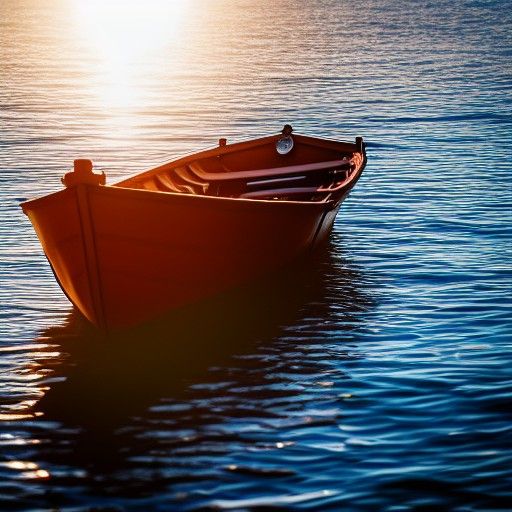 boat on the sun