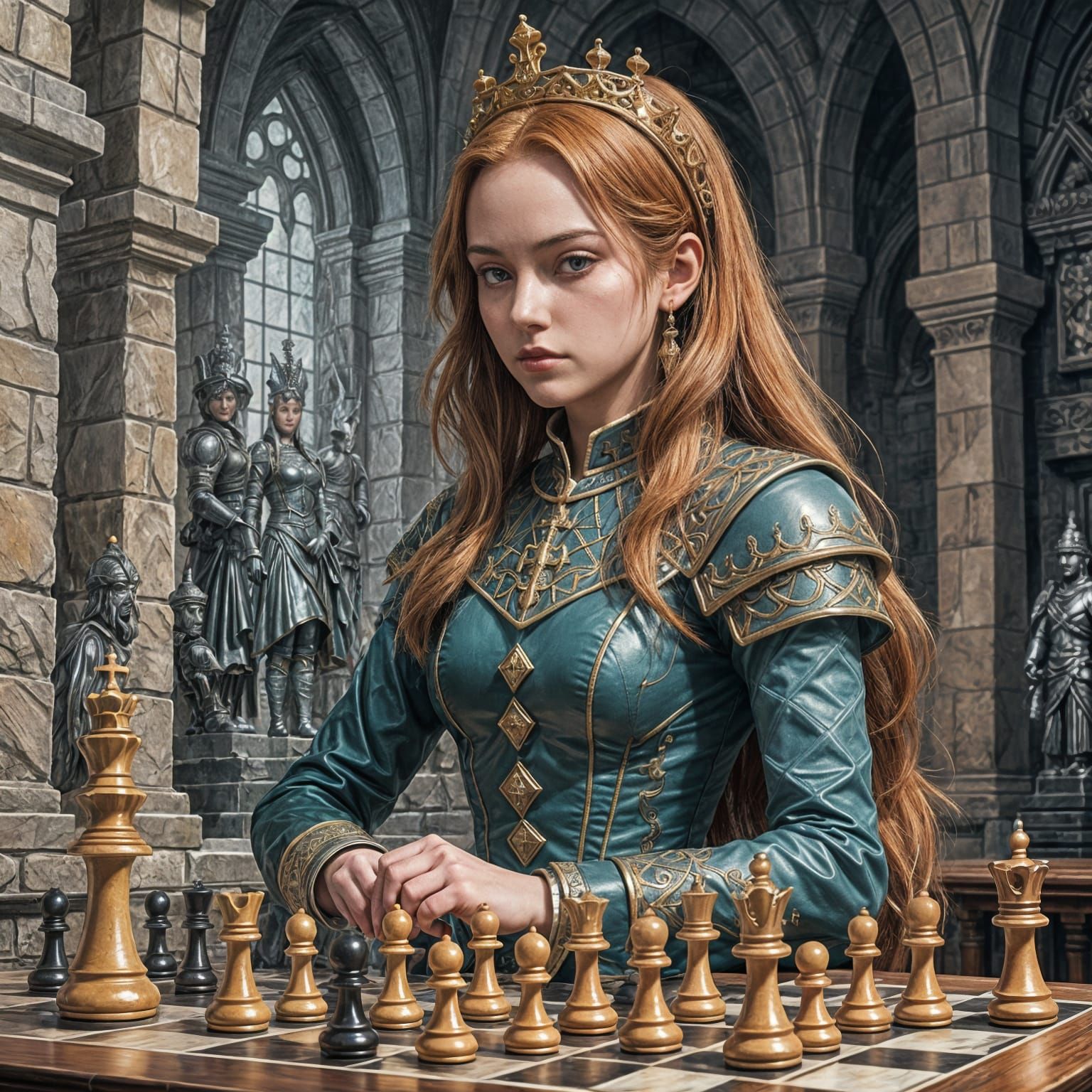 A queens gambit   by @Subtle_Rockmeister