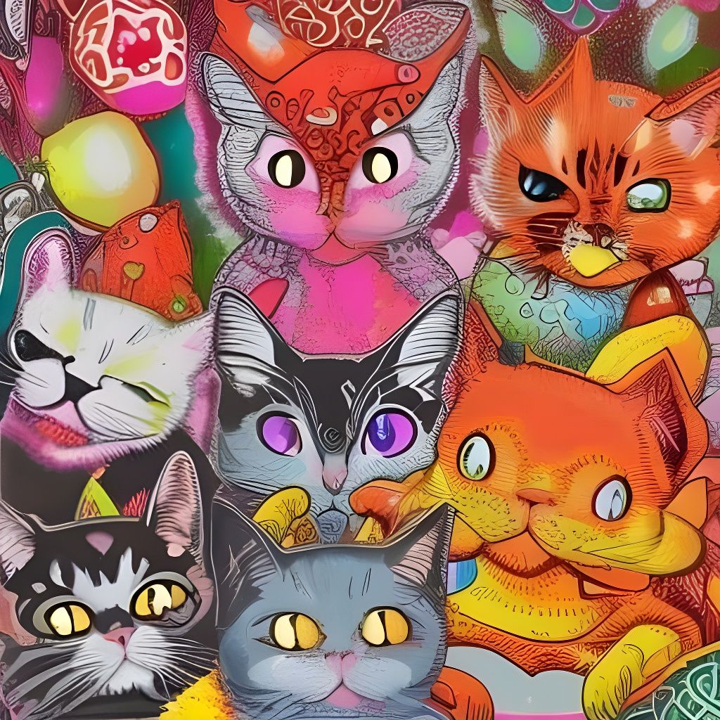 Fantasyland Cats__ AI Generated Artwork NightCafe Creator