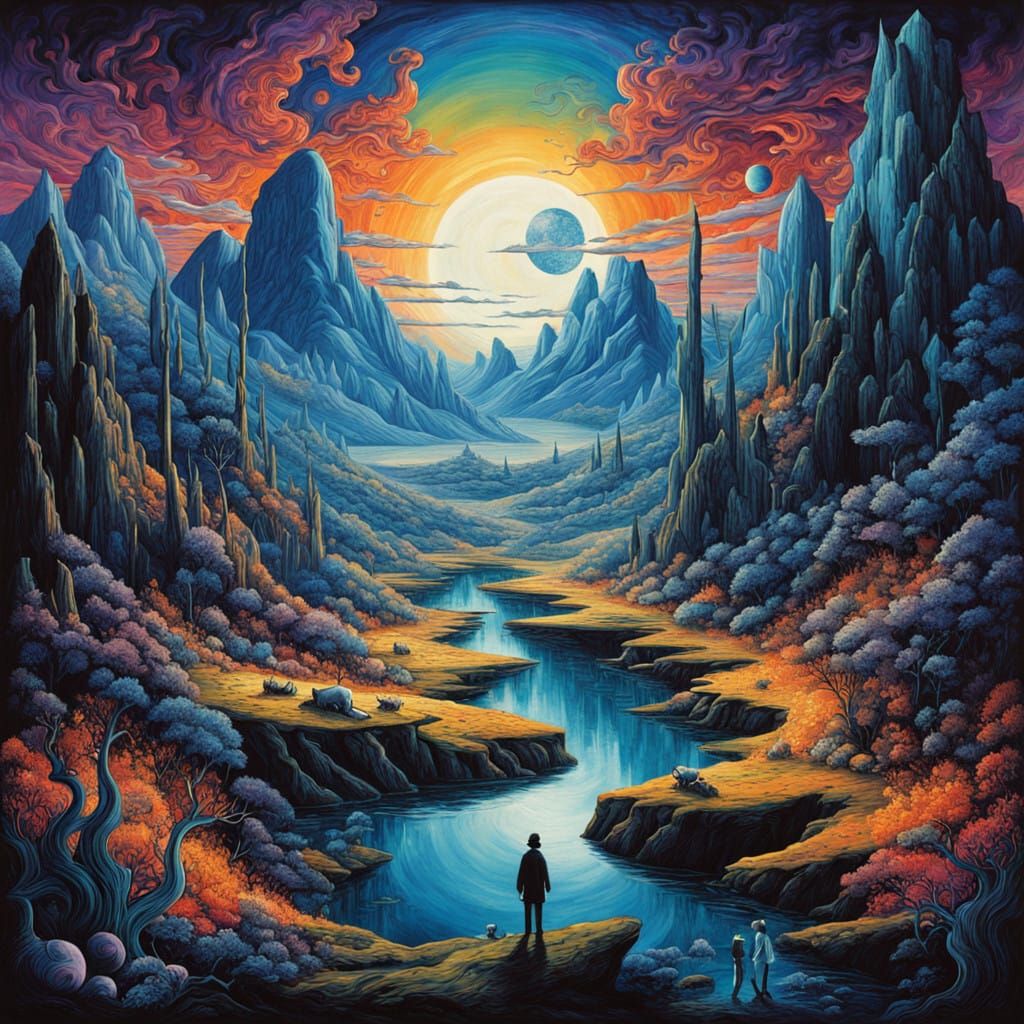 Cosmic Dreamscape: Iridescent, Fractal-Inspired Elysium