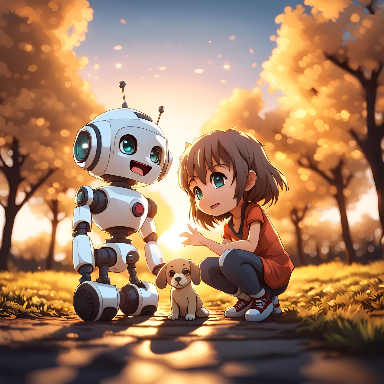 Friends in the park
