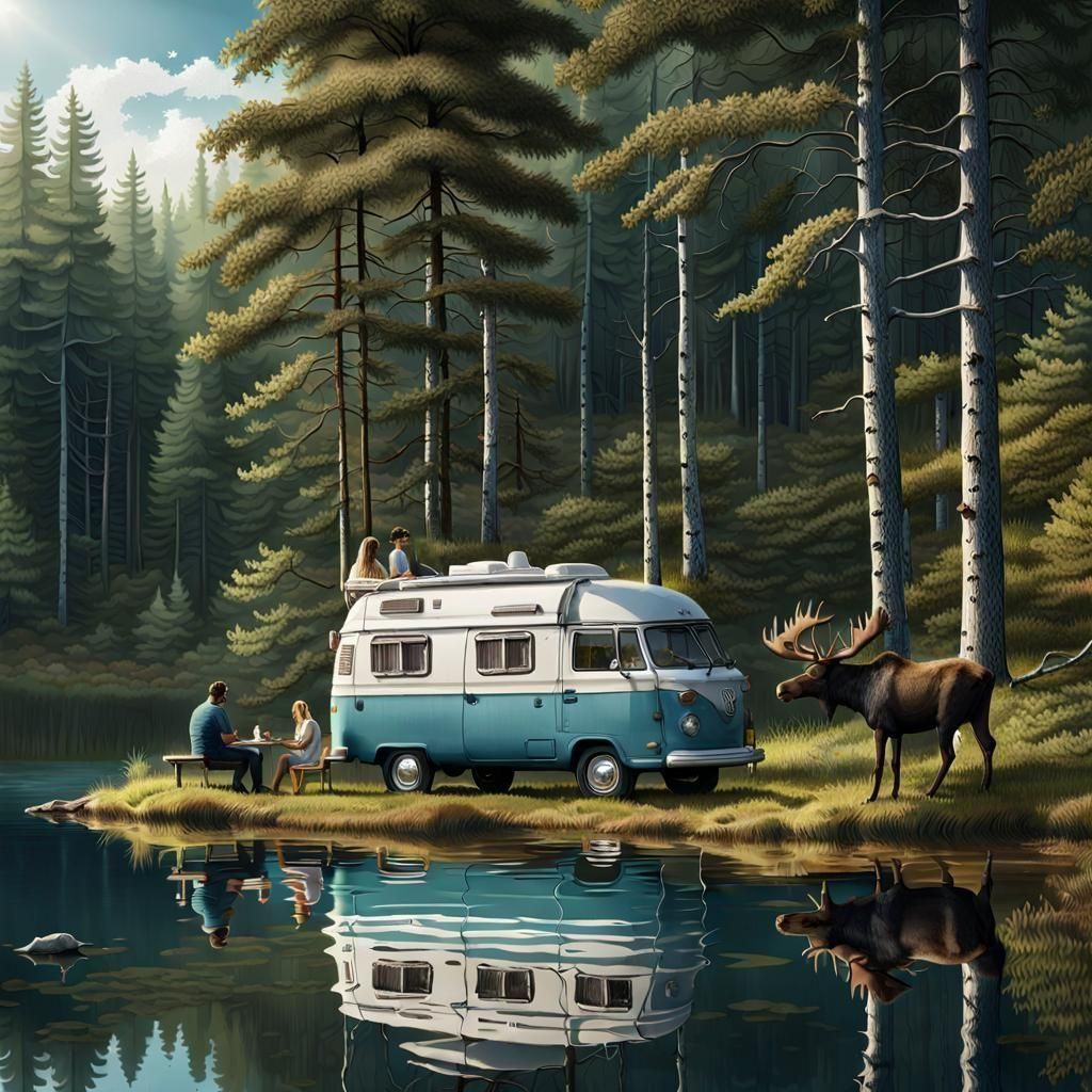 Perfect camping memories (true story: yearly Sweden family holidays)   by @Wanagiyata