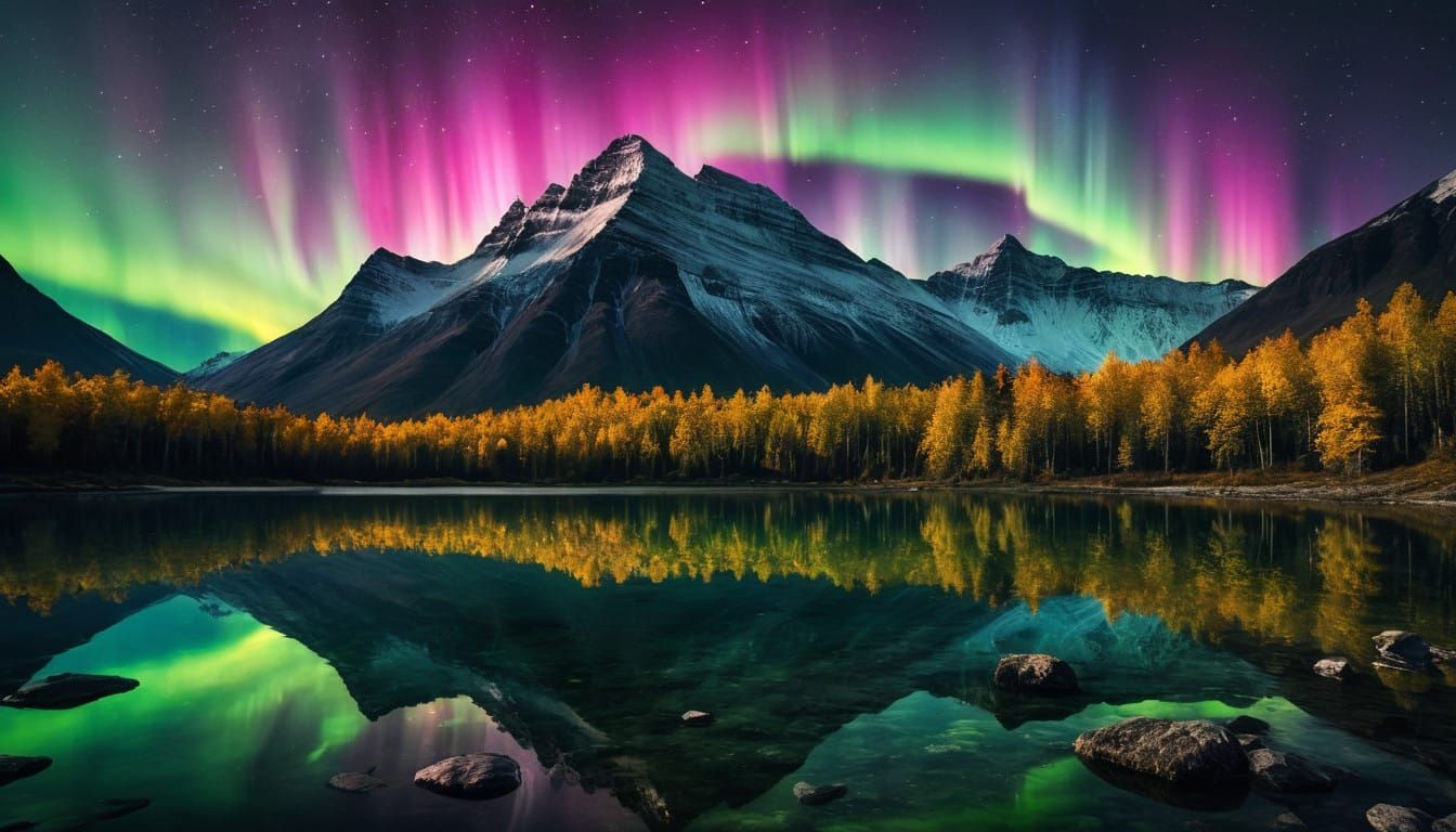 Aurora borealis 3  by @Superbear