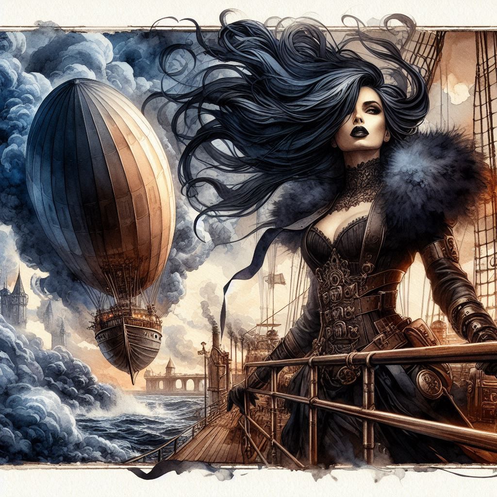 steampunk airship conductor 7