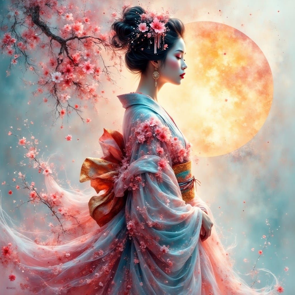  Ethereal geisha   by @Angelika