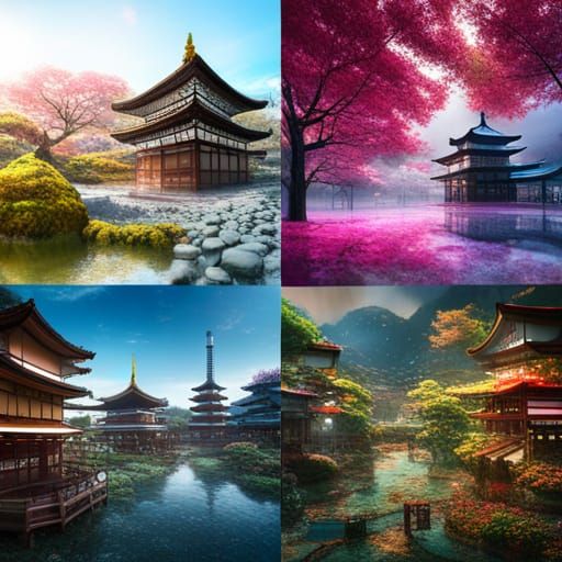 Four seasons of Tokyo  by @Stwonderland