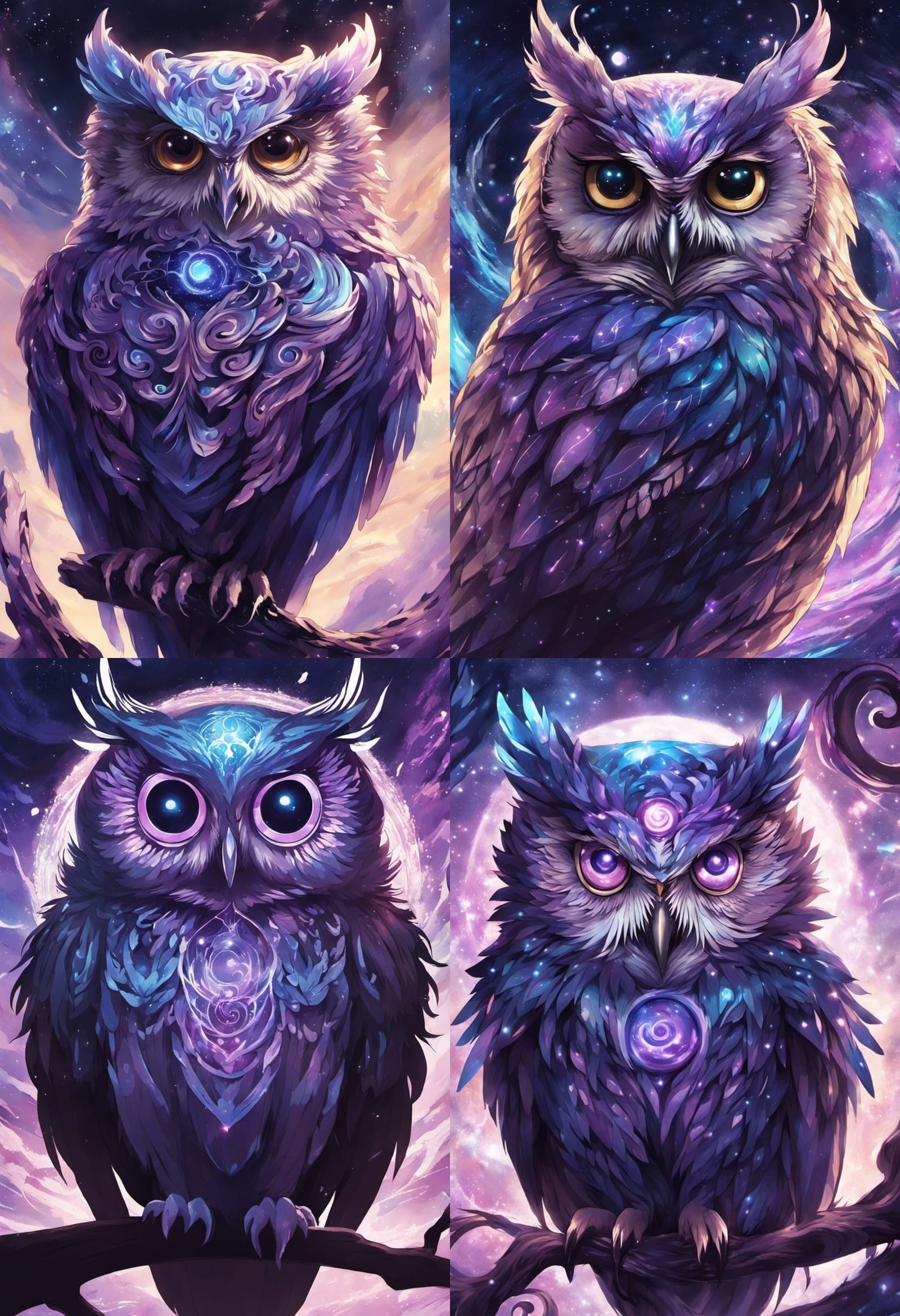 Celestial Owl 1 Ai Generated Artwork Nightcafe Creator