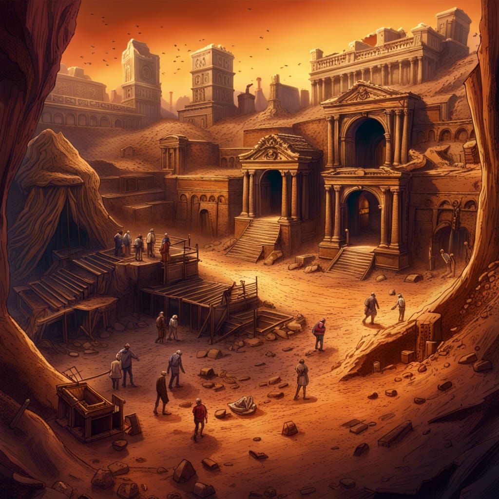 Archaeological dig site  by @Juliana Dee