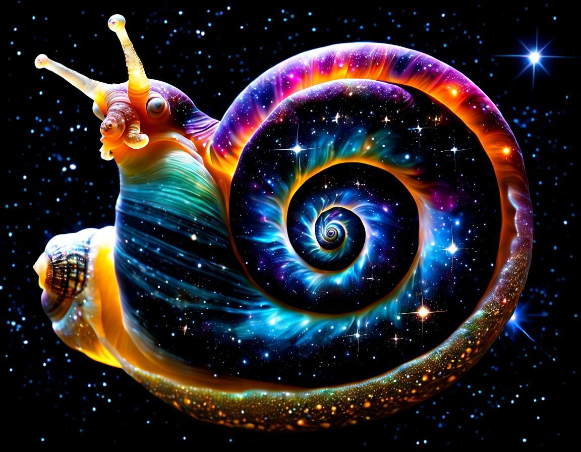 Cosmic Snail - AI Generated Artwork - NightCafe Creator