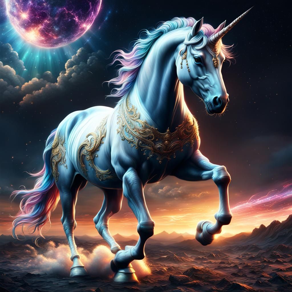 Galaxy Unicorn - AI Generated Artwork - NightCafe Creator