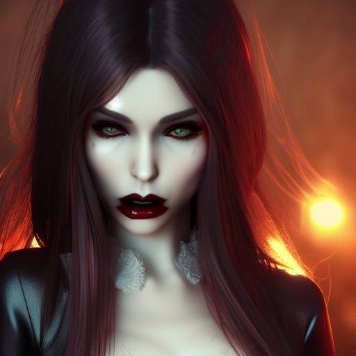 vampire girl - AI Generated Artwork - NightCafe Creator