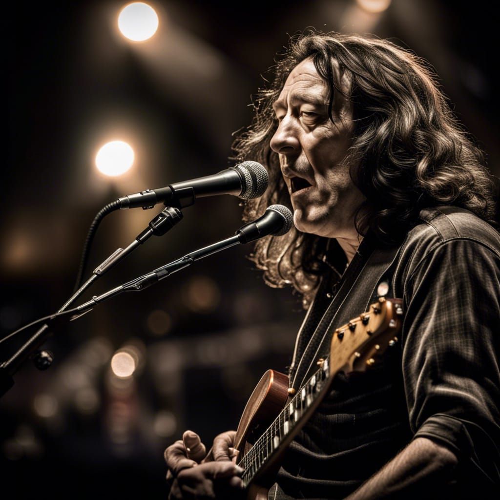 Rory Gallagher under the bright lights of the big stage