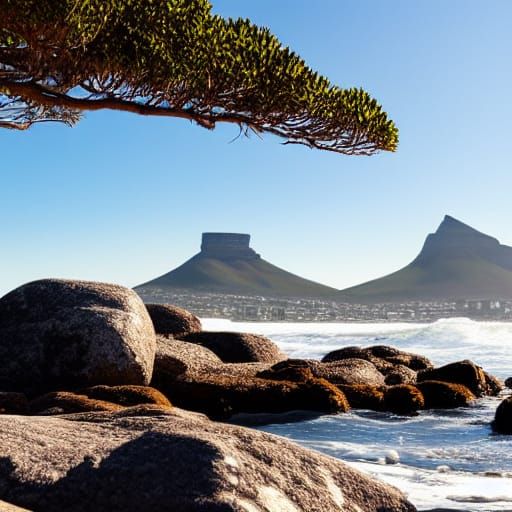 View of Table Mountain from Bloubergstrand