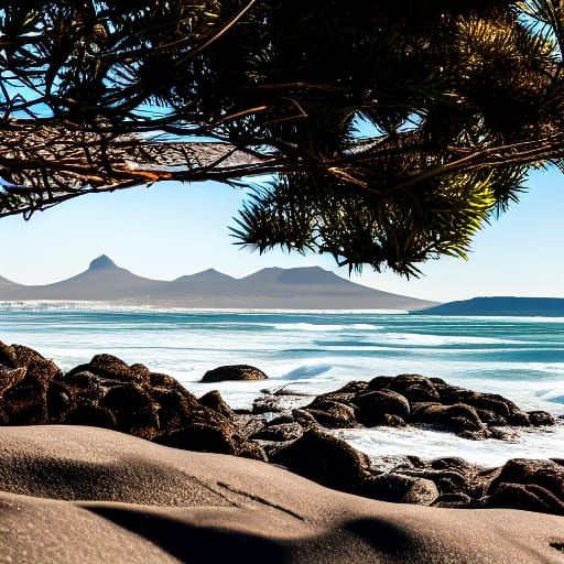 View of Table Mountain from Bloubergstrand