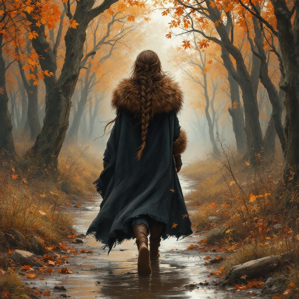 Through the brown muddy countryside 