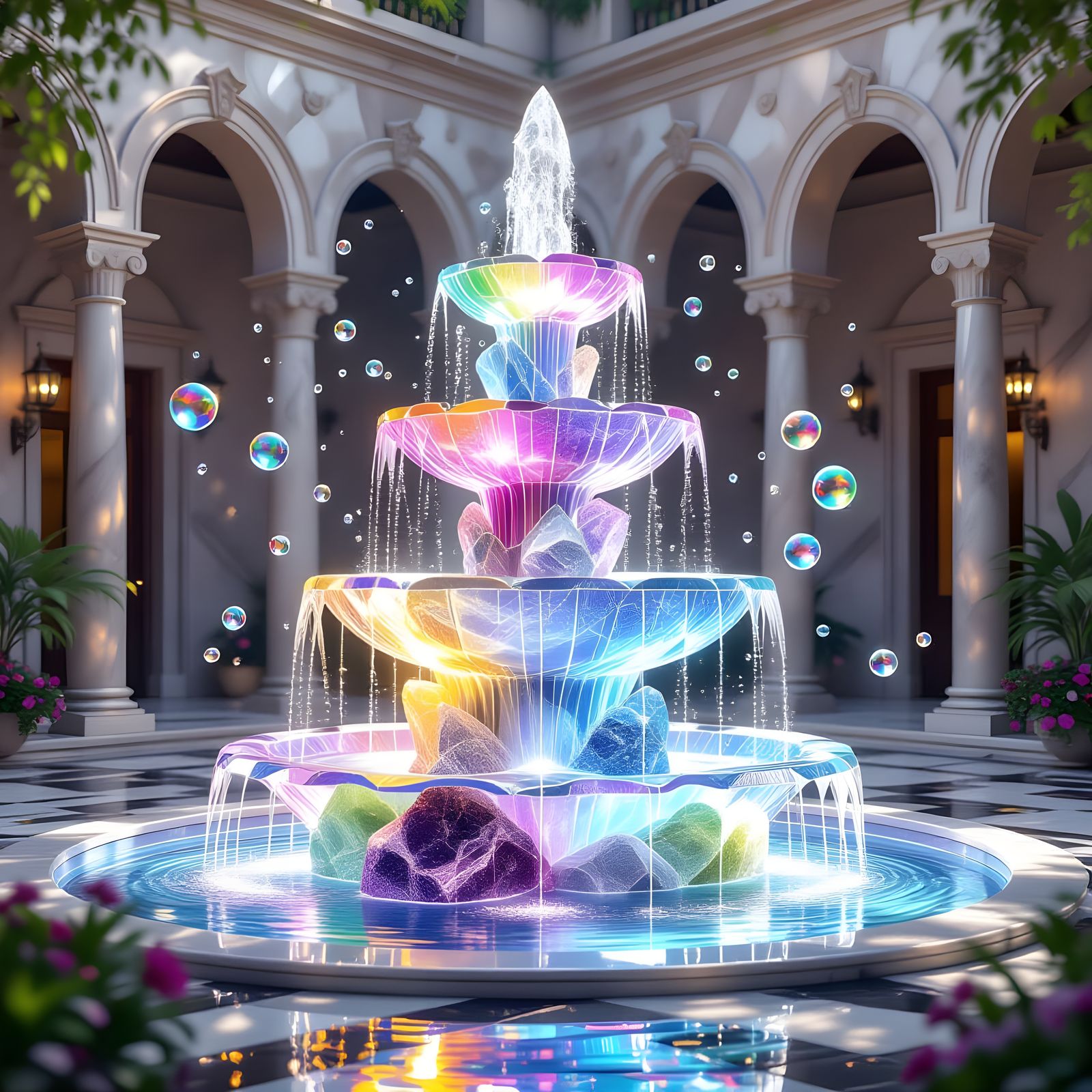 A place for wishes, whispered in crystal.  by @Mog