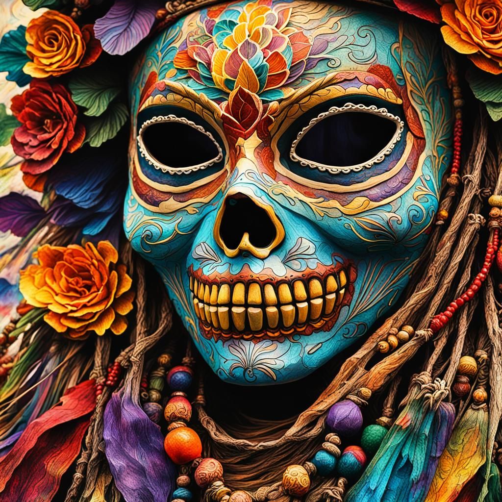 MEXICAN CATRINA MASK