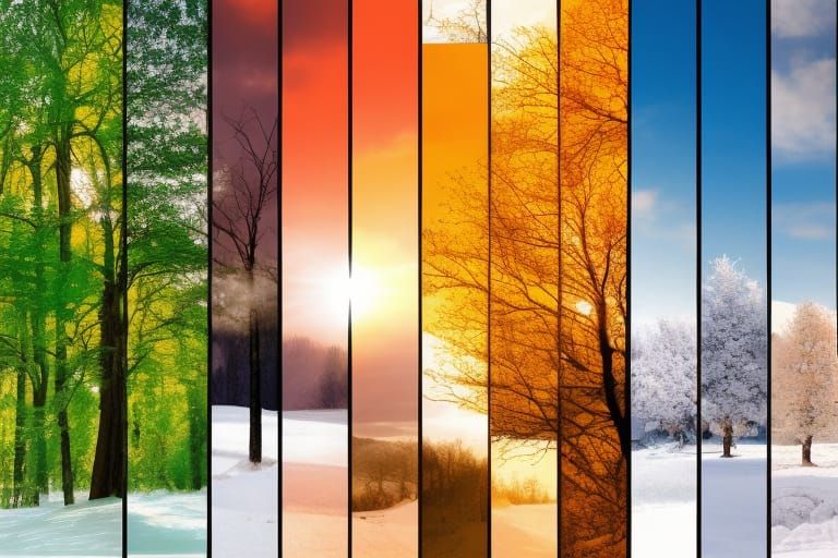 Four seasons - AI Generated Artwork - NightCafe Creator