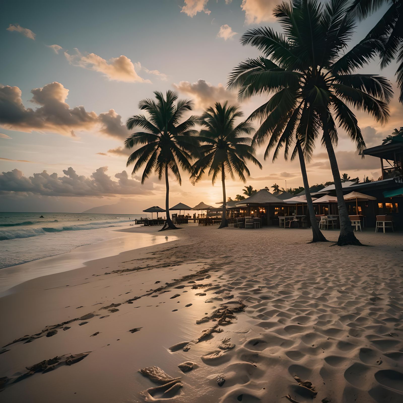 Strolling around the beach