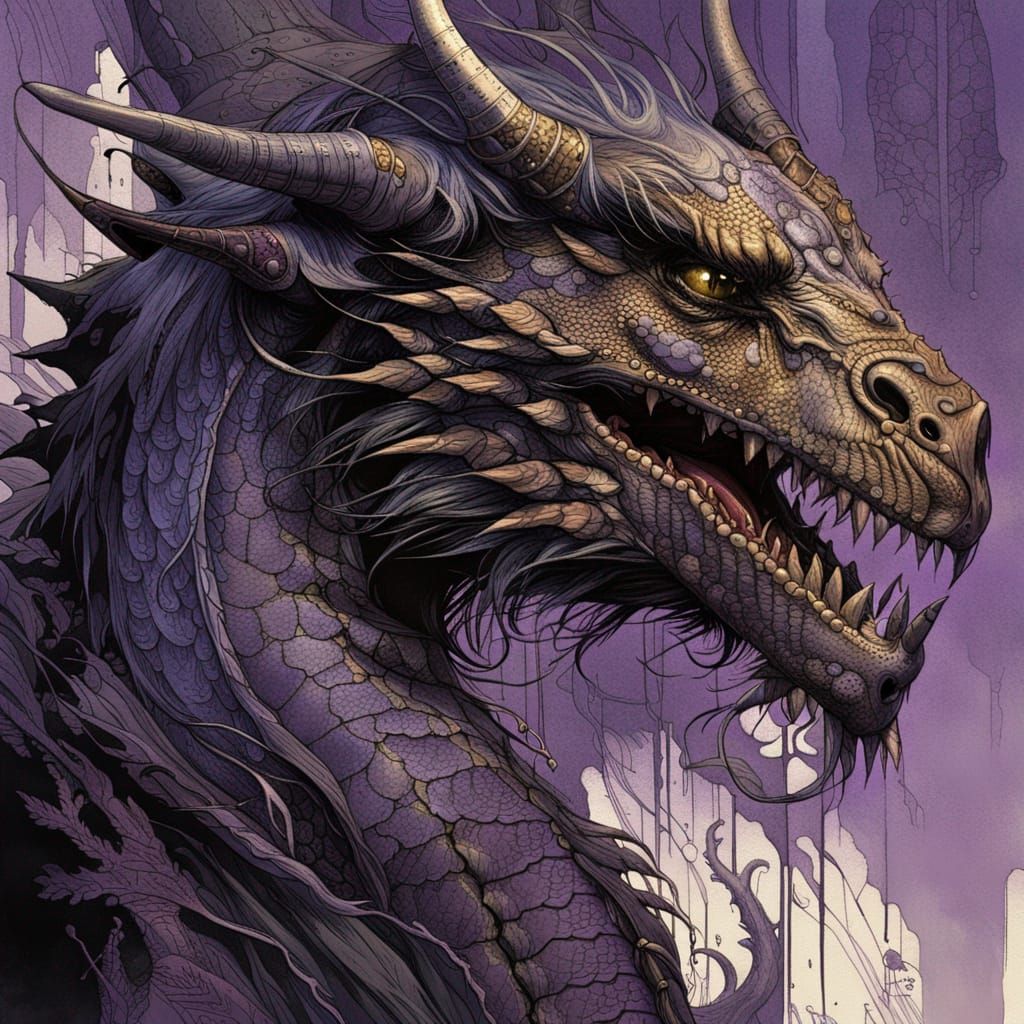 horror, dark academia, sci-fi, dieselpunk black Dragon;  con...