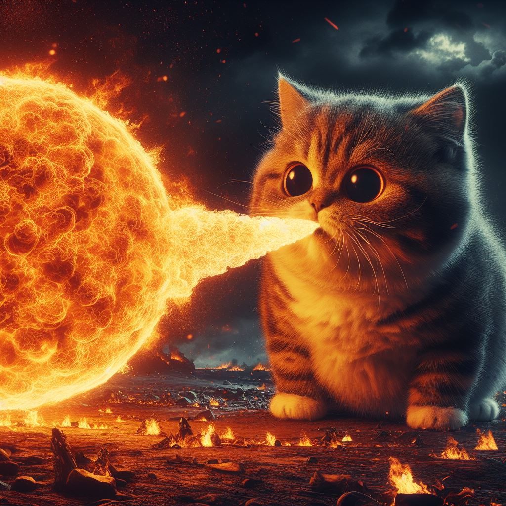 Fire Spittin Kitten